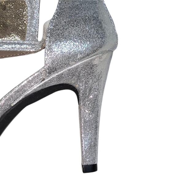 Rialto Women's Ria Cage D'orsay Open-Toe Heel Shoes Party GOLD SILVER Size 7 NEW - Picture 4 of 10